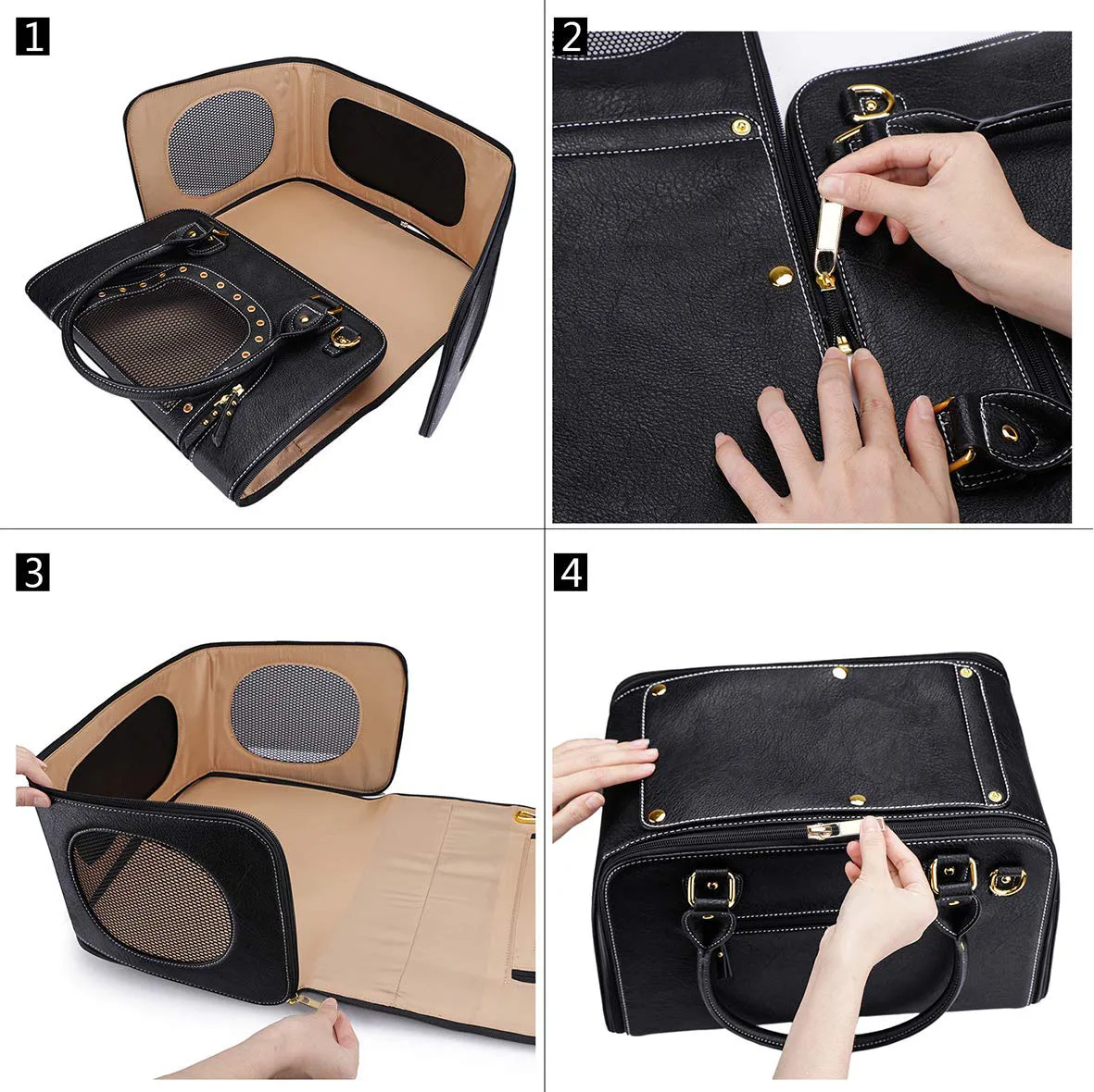 Hypoallergenic Pet Bags: Allergy-Friendly Material S - detail view supplied by QUANZHOU JUNYUAN BAGS